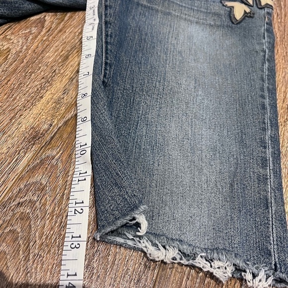 Vintage parasuco jeans short size 28 with beige leather details - Picture 6 of 8